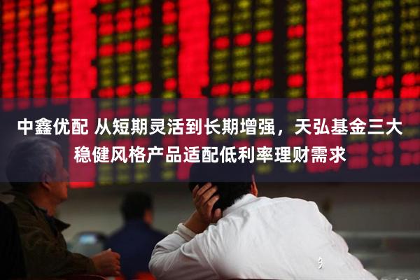 中鑫优配 从短期灵活到长期增强,天弘基金三大稳健风格产品适配低利率理财需求